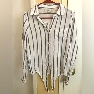 Dress Forum striped Rayon top size Small